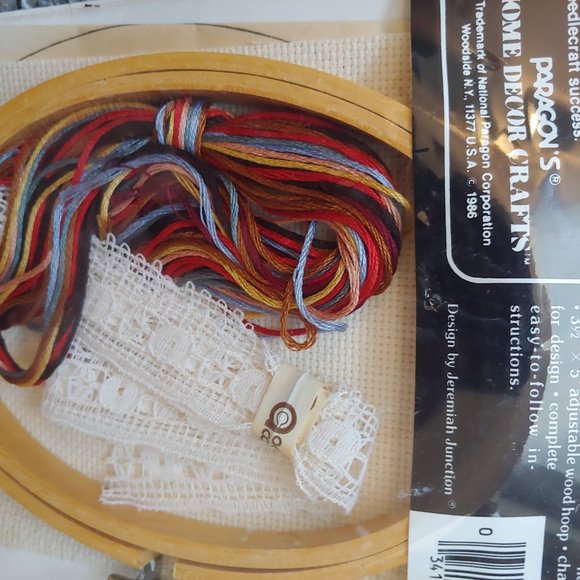 Crewel Needlepoint Vintage Counted Cross stitch kit Cat Jeremia Junction 1986 - Picture 4 of 4